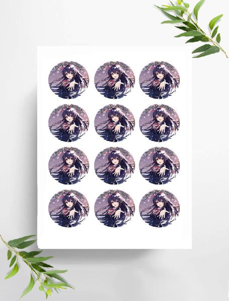 Anime Manga  Muffinaufleger, Ø ca. 6 cm, 0865x